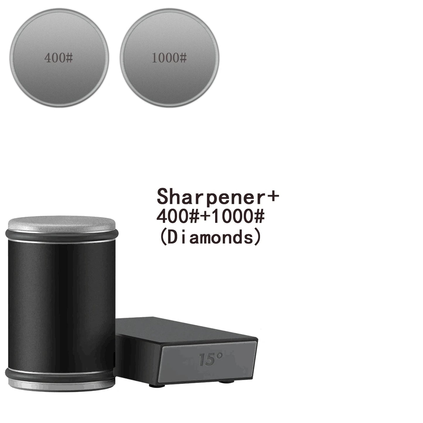 2-in-1 Magnetic Knife Holder and Dual-Angle Rolling Sharpener