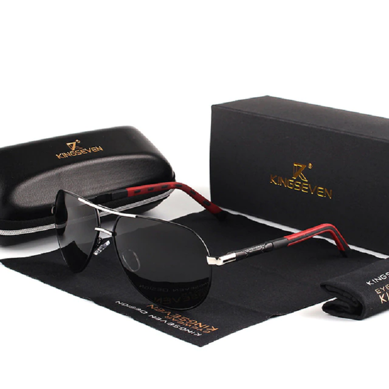 Polarized Driving Sunglasses with Vintage Aluminum Frames