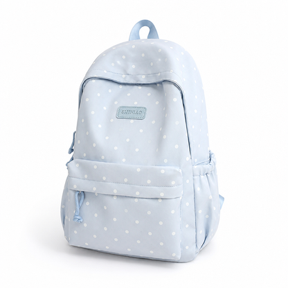Spacious Everyday Backpack with Stylish Dots