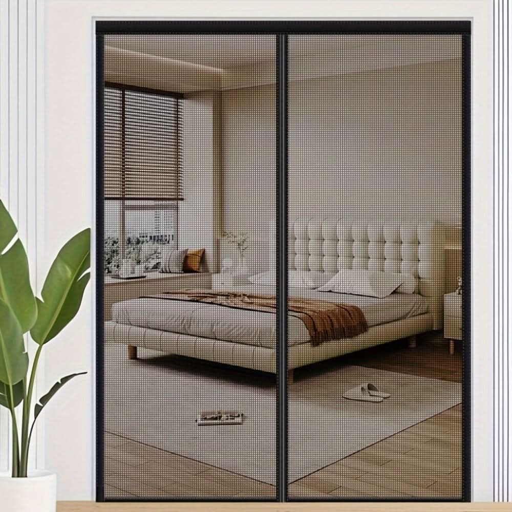 Hands-Free Magnetic Mosquito Screen Curtain for Insect Protection