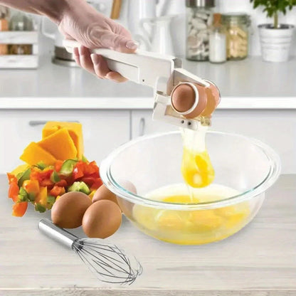 Eggshell Separator and Remover | Stainless Steel | Ergonomic Handle | Manual and Portable