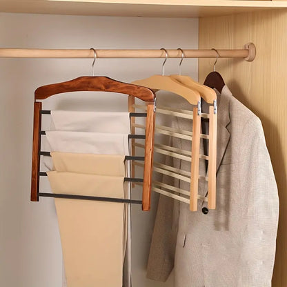 Space-Saving Multi-Functional Clothing Hanger