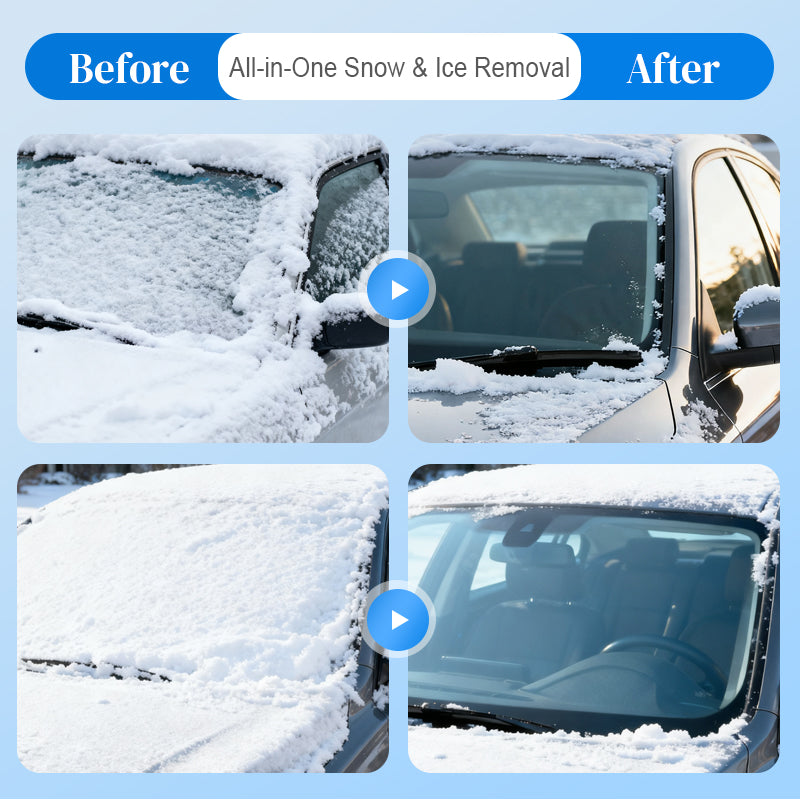 Clear Snow and Ice Removal Tool – No Scratches or Cold Hands