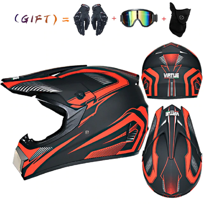Cross Racing Helmet Set for Motorcycles