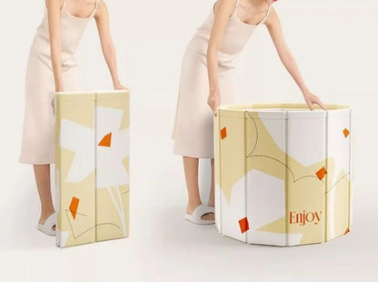 Foldable Deluxe Bath for Adults and Kids with Heat Insulation