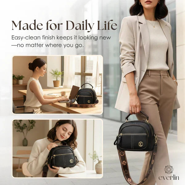Versatile Crossbody Bag | Five Compartments for Everyday Use