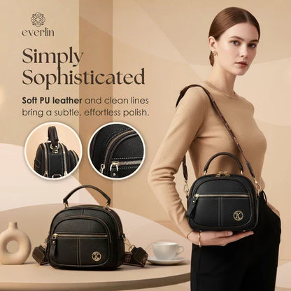 Versatile Crossbody Bag | Five Compartments for Everyday Use