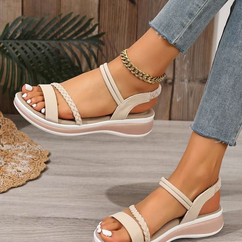 Braided Wedge Sandals for Summer