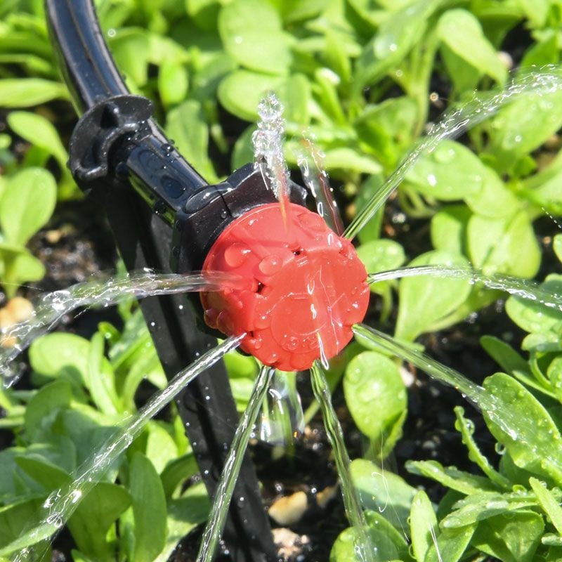 Adjustable 360° Drip Irrigation Emitters with 8 Nozzles