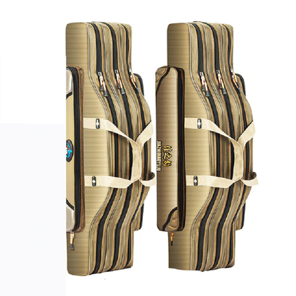 Fishing Rod and Reel Storage Bag with Multi-Purpose Lure Compartment