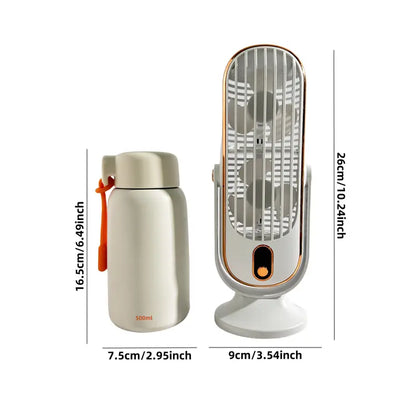 Mini Portable Air Conditioner with USB Charging – 5 Speed Settings & 720° Rotation