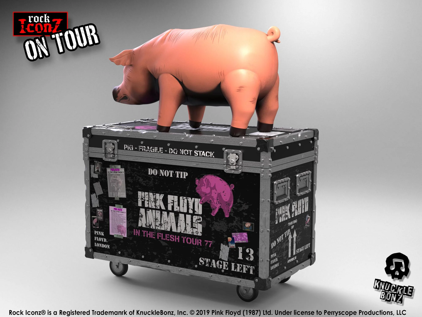 Handcrafted Rock Pig Figurine with Stage-Inspired Base | Limited Edition