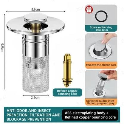 DrainGuard Pro - Universal Sink Strainer Solution