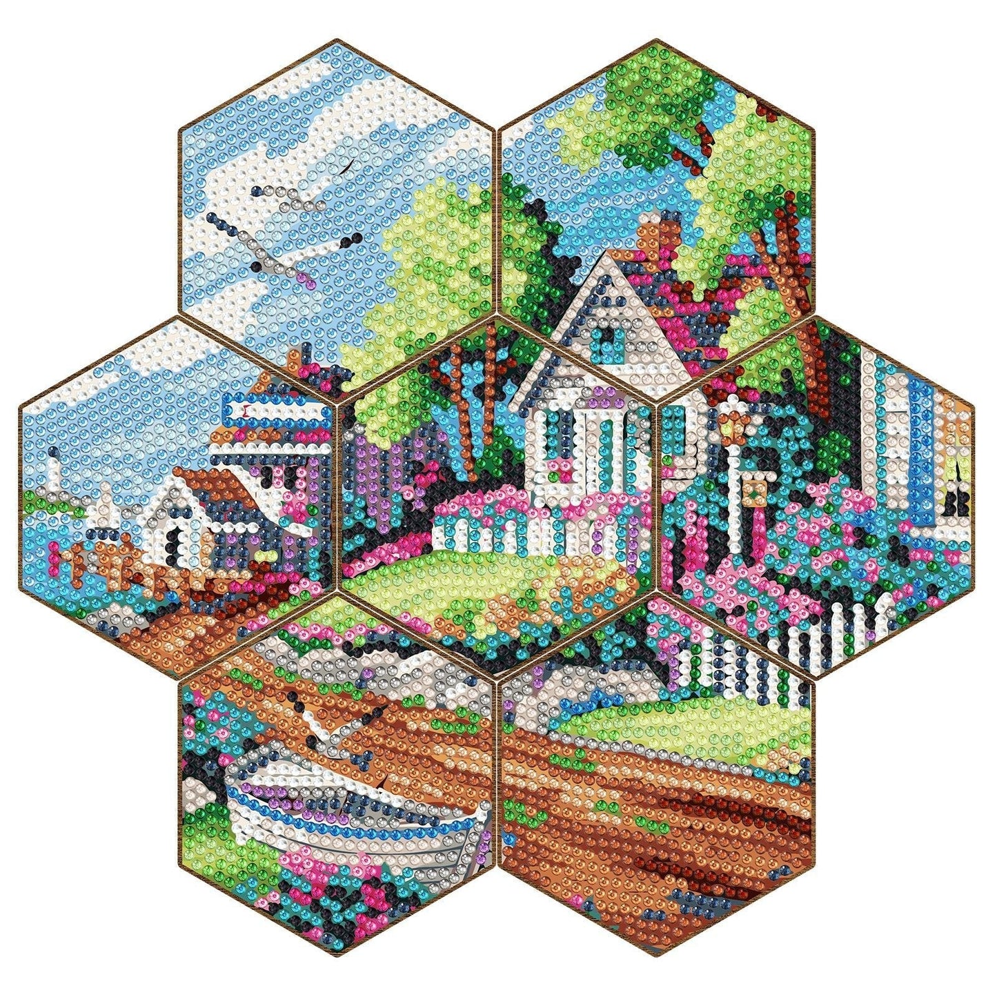 Creative Coasters to Beautify Your Home - Honeycomb Design