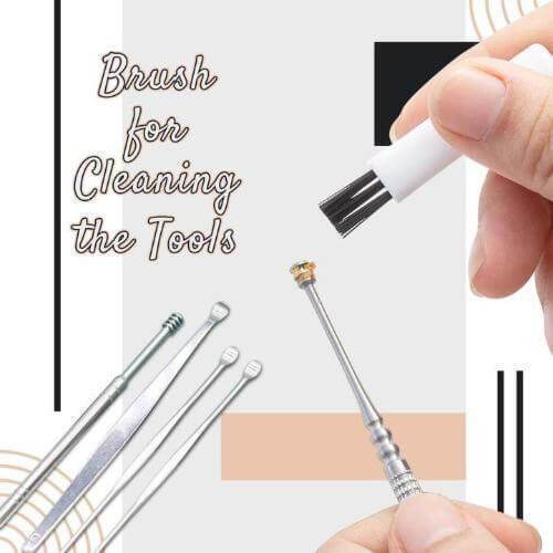 Gentle Ear Cleaning Kit | Stainless Steel, 6-Piece Set, 35g