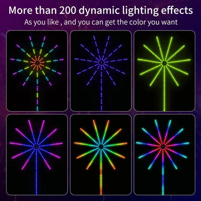 Bluetooth-Controlled RGBIC Fairy Lights with Music App - 5V USB Garland for Weddings, Parties & Christmas