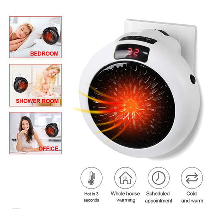 Portable PTC Ceramic Space Heater for Home and Office – Compact Mini Fan Heater