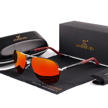 Polarized Driving Sunglasses with Vintage Aluminum Frames