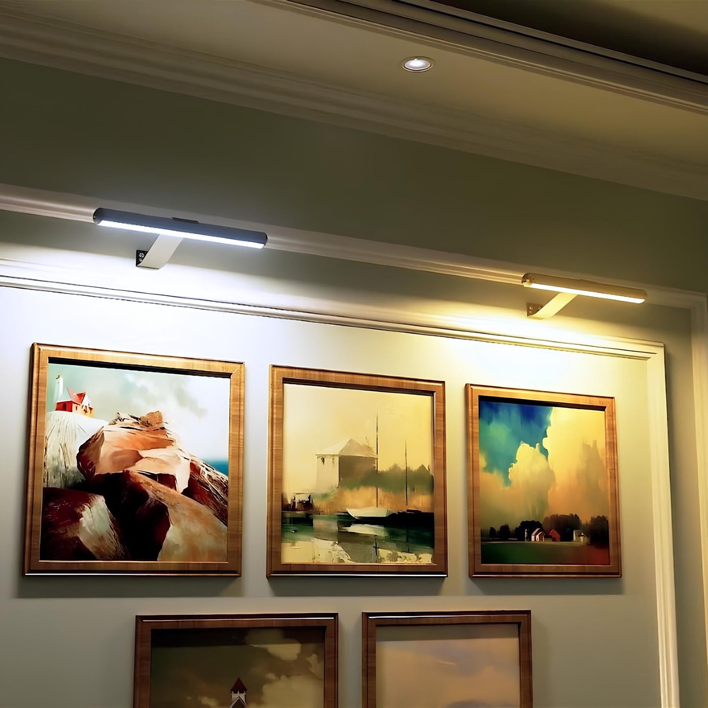 Adjustable Cordless Wall Light with 3 Color Settings – Modern Slim Design