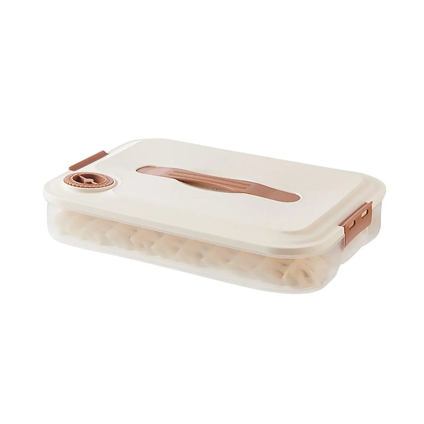 Stackable Food Storage Freezer Box with Freshness Feature | 3- and 4-Layer Containers for Dumplings, Meat & Cheese | Space-Saving and Food Safe