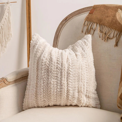 Textured Loop Yarn Pattern Pillow Covers 45x45 cm | Soft Boho and Scandi Decor