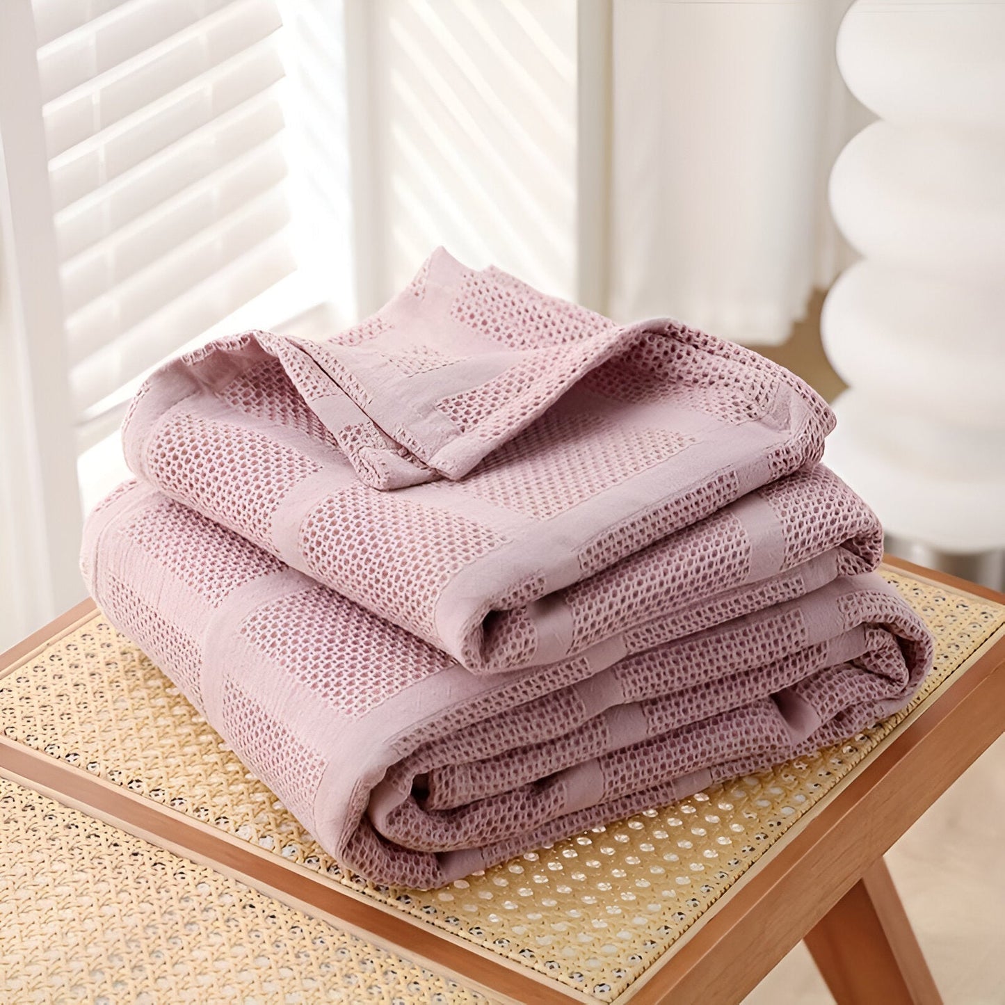 Cozy Comfort Year-Round Without Overheating - Waffle Cloud Design