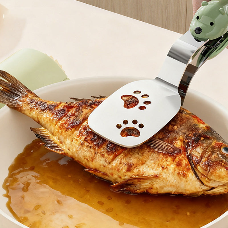 Food Turner for Easy Flipping, Draining, and Grabbing