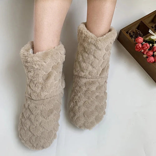 Unisex Winter House Socks | Cozy Fleece-Lined & Non-Slip | Plush Teddy Lining | Christmas & Sleep Socks