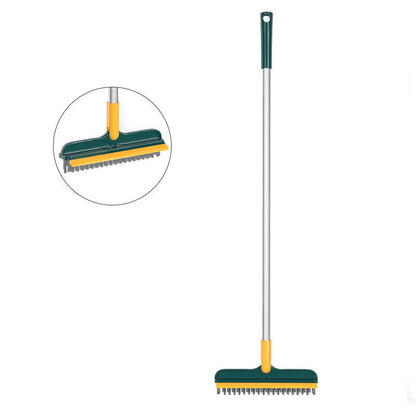 Dual-Function Floor Scrubber with Ergonomic Handle