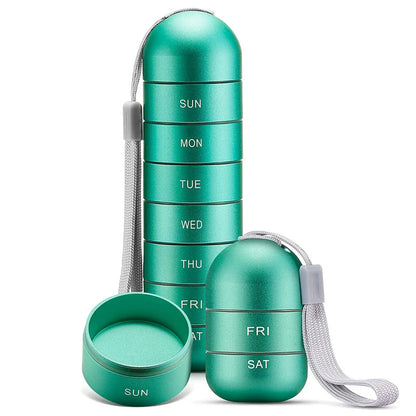 Travel-Friendly 7-Day Pill Organizer for Easy Medication Management