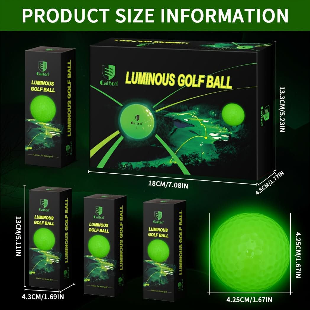 Fluorescent Golf Balls for Night Play