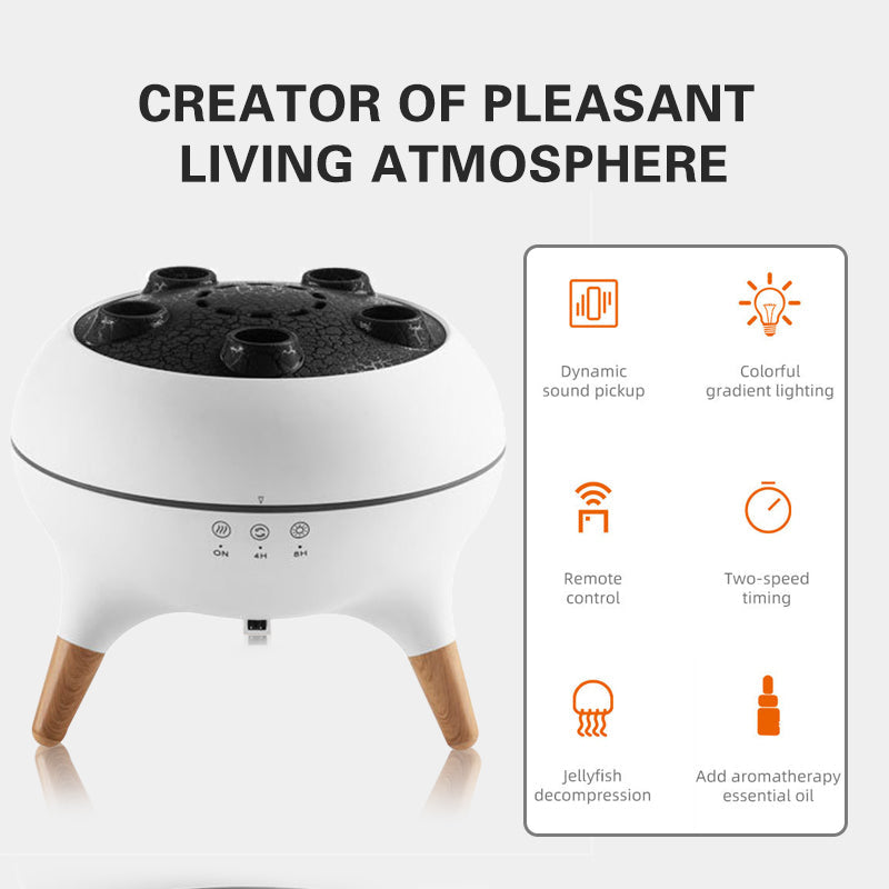 TranquilMist Ultrasonic Aroma Dispenser with Jellyfish Effect