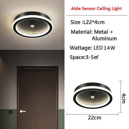 LED Ceiling Light with PIR Motion Sensor – Smart, Energy Efficient, Ideal for Hallway and Bathroom
