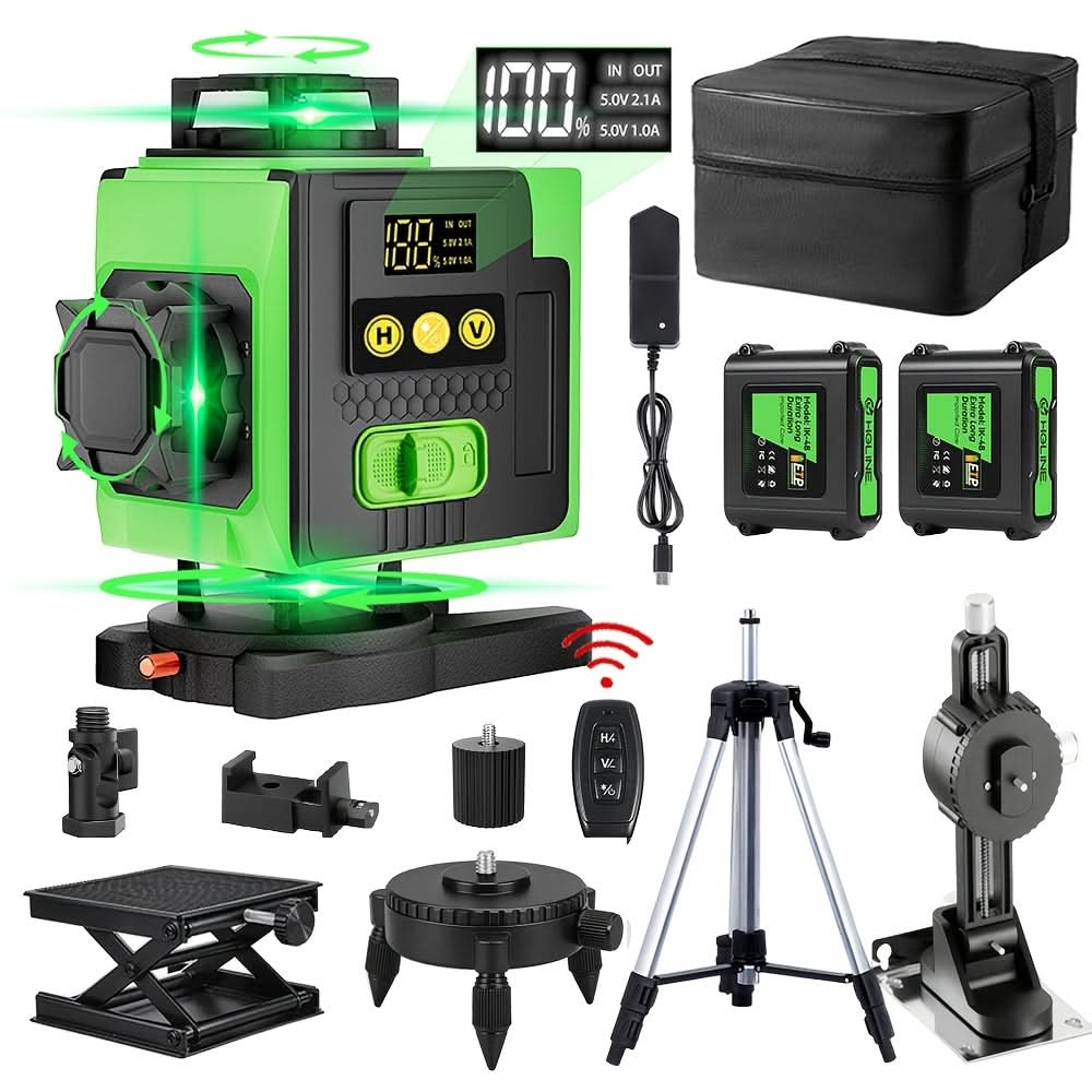 360-Degree Laser Leveling Tool for Accurate Construction Alignment