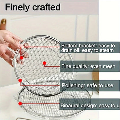 Stainless Steel Strainer Basket | Reusable Filter for Fruits and Kitchen