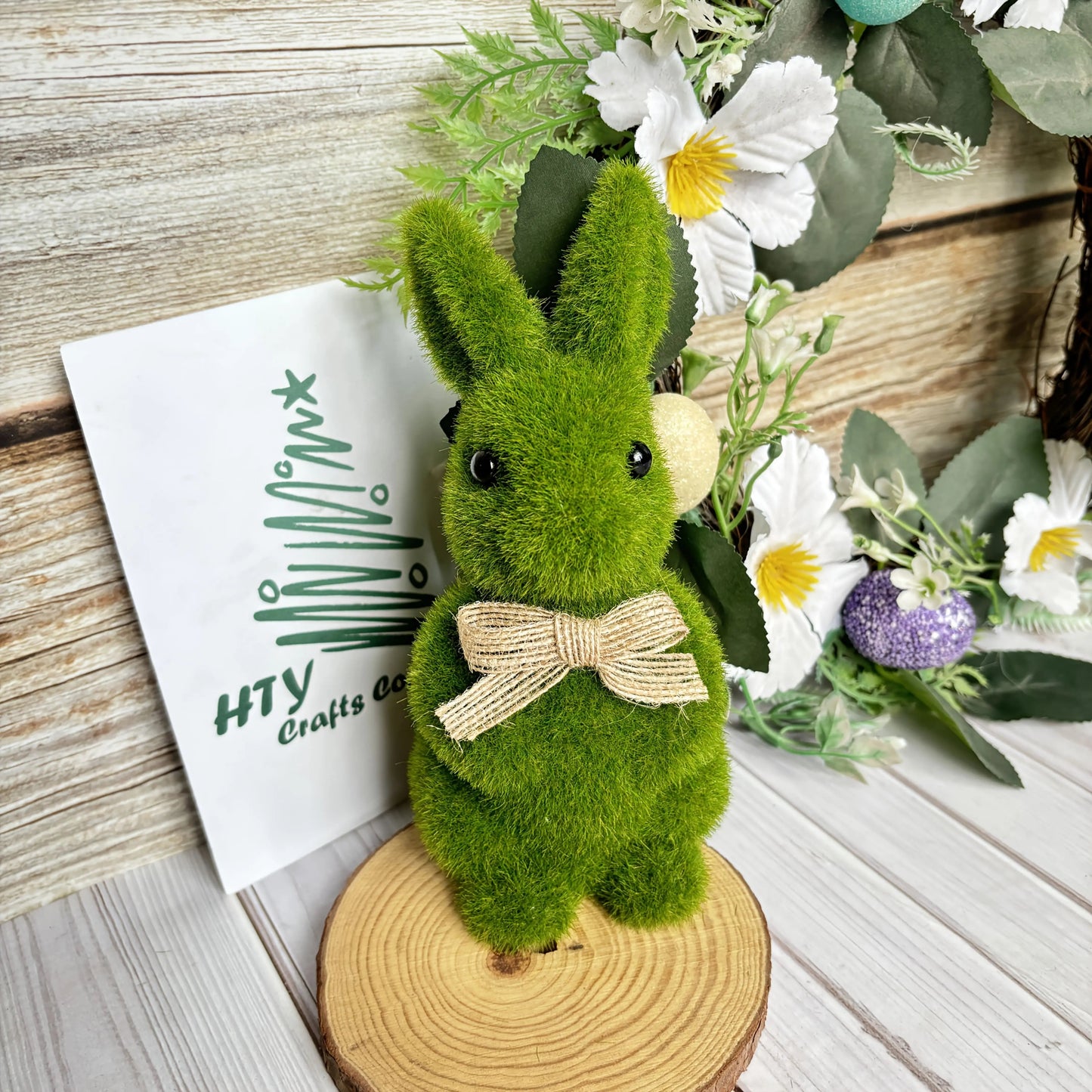 Moss Bunny Garden Decoration for Spring & Parties - Lawn & Terrace Statue