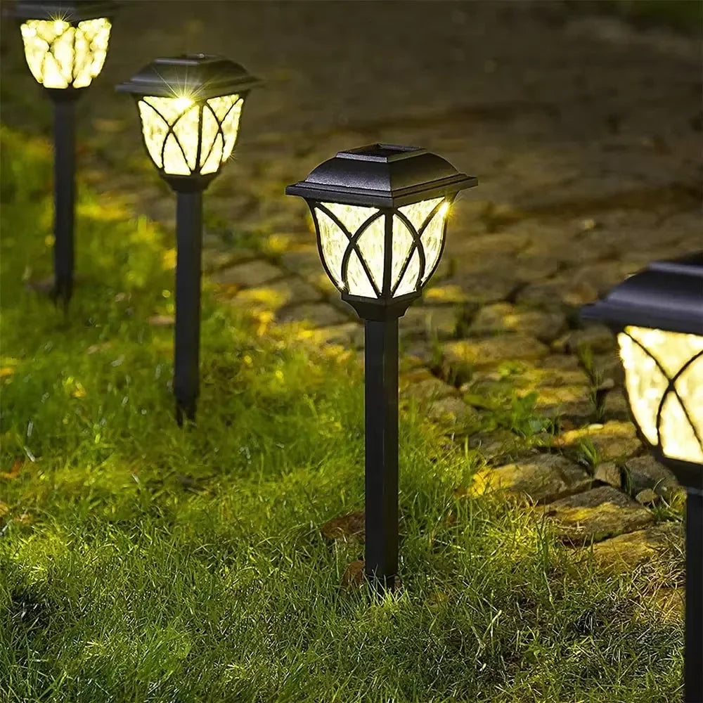 Solar LED Garden Lights | 2-Pack | IP44 Waterproof | Warm White for Lawns & Pathways