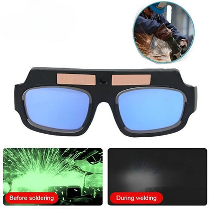 Safety Glasses with Auto-Darkening Feature for Welding