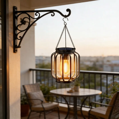 Solar Lantern for Patio and Porch – Warm Glow Lighting