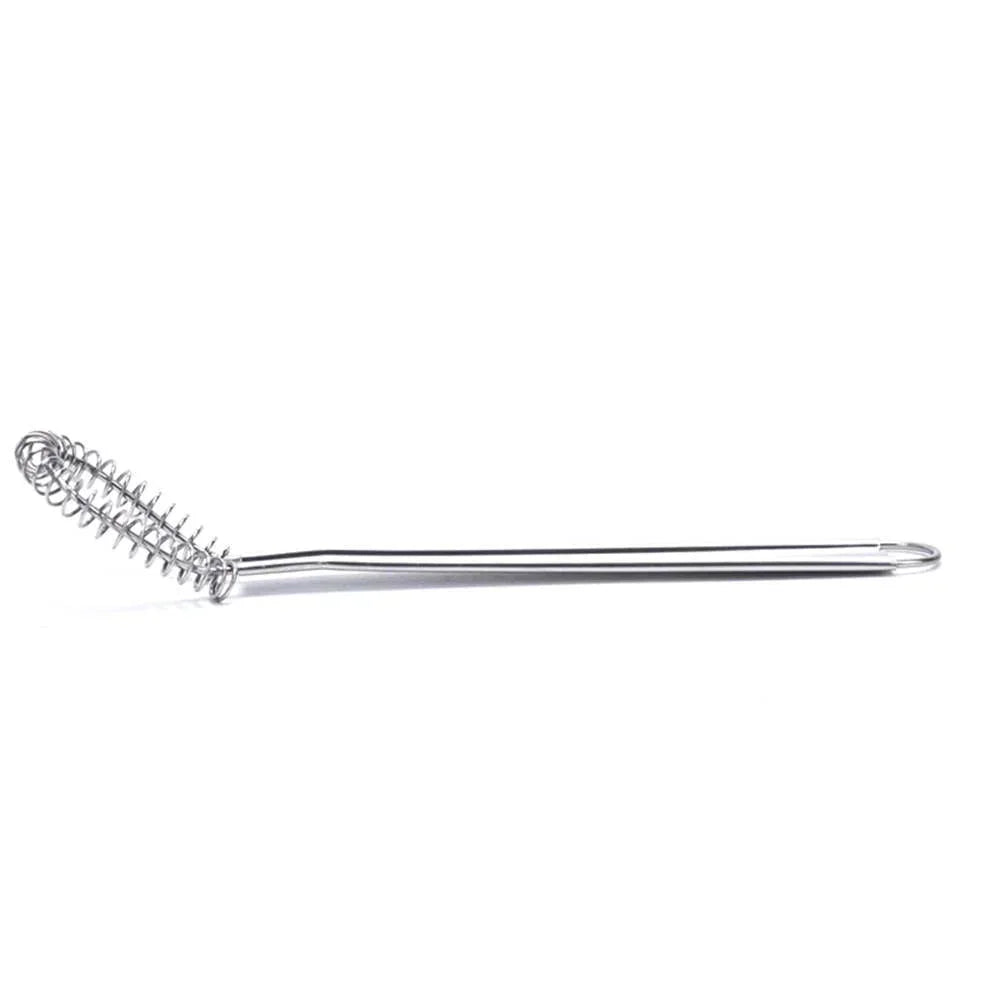 Stainless Steel Mini Whisk for Kitchen | Manual Hand Mixer with Spring Mechanism