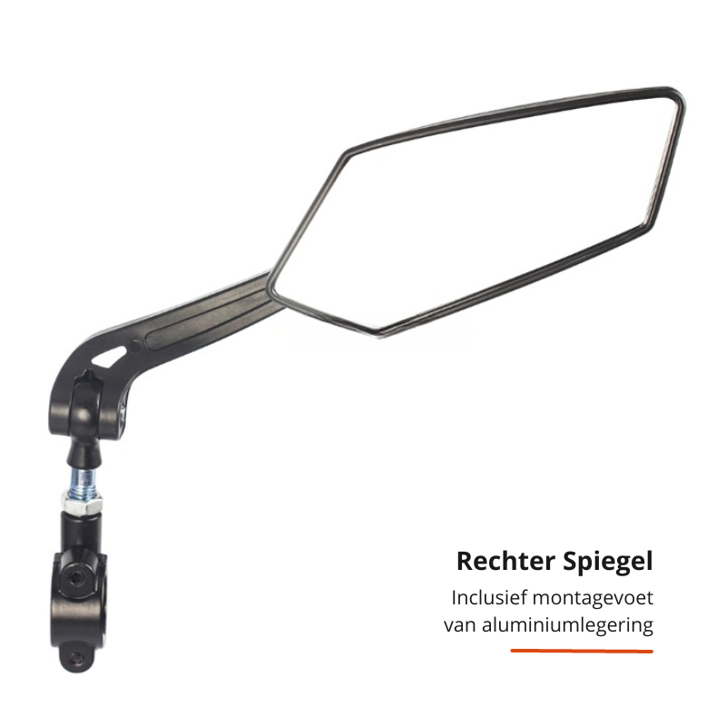 Instant Rear View Mirror for Confident and Safe Cycling