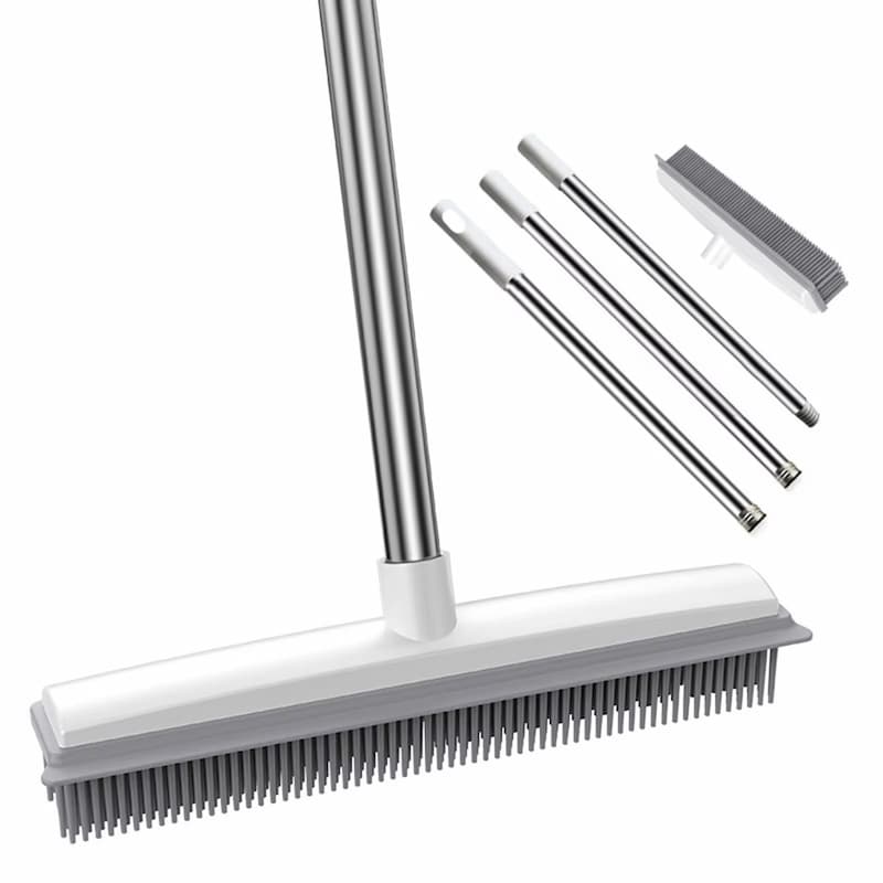 Pet Hair Buster with Soft Rubber Bristles | Effortless Hair Removal for All Floors