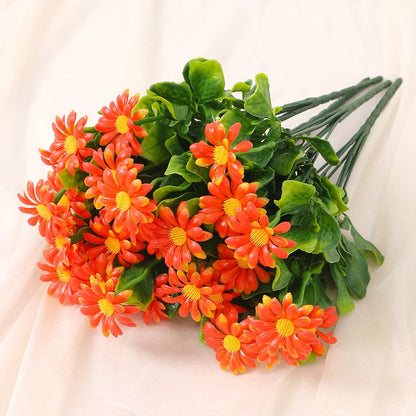 Artificial Daisies – 33 cm | UV Resistant | Decorative Floral Accents for Home & Wedding