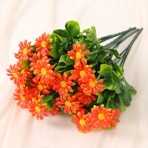 Artificial Daisies – 33 cm | UV Resistant | Decorative Floral Accents for Home & Wedding