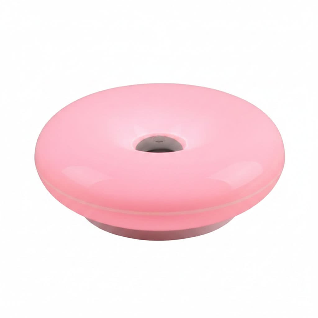 Orange Donut Shaped Lamp for Contemporary Ambient Illumination