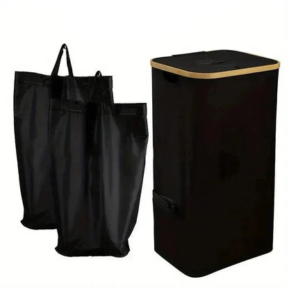 Compact 100-Liter Recycling Organizer | Foldable Waste Separator for Easy Storage