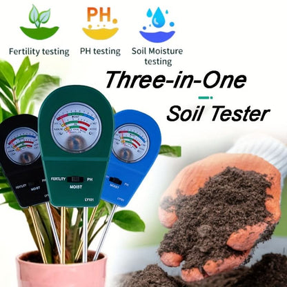 Three-in-One Soil Tester for Garden Use