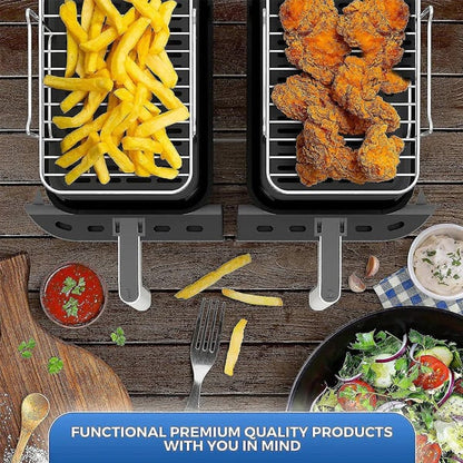 Multi-Layer Air Fryer Rack with Mini Pans