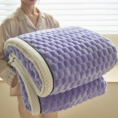 Thick Reversible Coral Fleece Blanket