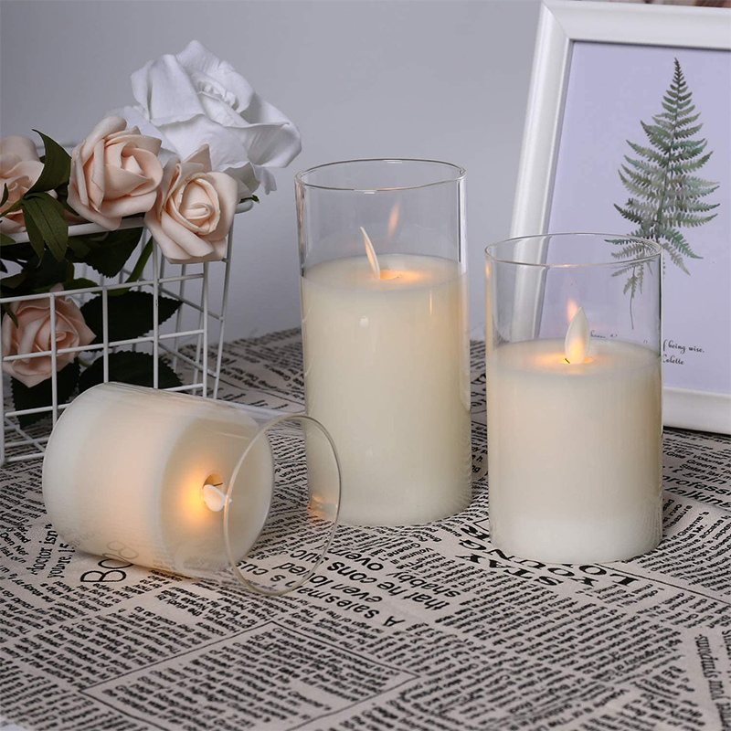 Safe Cozy Atmosphere with Realistic Flameless Candle Light